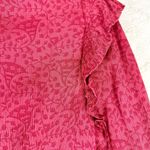 Cleobella  Dixie Mini Dress Size Small Red Kerala Block Print NWT Long Sleeve Photo 9