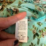 HUG Mint Floral Multicolor Cut Out Bow Detail Back Sleeveless Blouse Women Sz S Photo 7