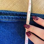 I. Crew Factory Size 6 Dark Wash Denim Knee length modest Aline skirt Photo 4