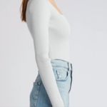 Open Edit  Light Gray/Blue Ribbed Sweater Sz M Photo 2