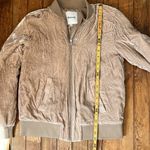 Madewell silk crushed Velvet Tan women’s Bomber Jacket Photo 1