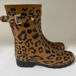 Hunter  Tan and Black Animal Print Boots Photo 5