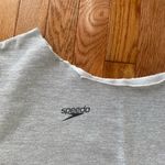 Speedo light gray and black white vintage off the shoulder  crewneck Photo 2