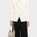 Veronica Beard NWOT Jagger Dickey Crystal-embellished Satin-crepe Blazer Size 12 Photo 0