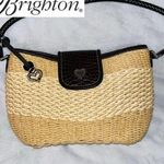 Brighton Wicker Leather Handbag Photo 1