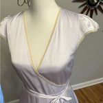 Aritzia Wilfred Mademoiselle Dress Ice Lavender Satin Wrap S Purple Photo 5