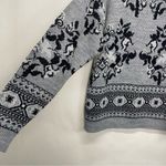 Diane Von Furstenberg Vintage  Sweater Ski Double Mock Neck Knit‎ Floral Photo 8