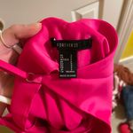 Forever 21 Hot Pink Silk Maxi Dress Photo 3