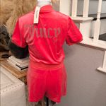 Juicy Couture Big Bling Velour Romper Pink Women's Size Small 1/2 Zip Photo 5