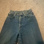 Vintage Women’s 9/10 Jeans 1970s Straight Leg Denim Vtg 70s 25x33 British Hong Blue Size 25 Photo 3