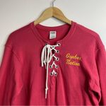 PINK - Victoria's Secret  University of Minnesota Lace Up Oversized Sweatshirt Top S Photo 1