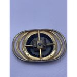 Vintage black and Gold‎ Charmant of Beverly Hills, CA belt buckle scarf clip Gold Photo 1