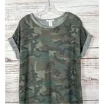 Caution To The Wind Womens Crew Neck Short Sleeve Camo Dress Green Size Medium Photo 1