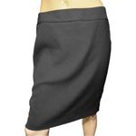 Armani Collezioni Women’s Size 46 10 Black Textured Pencil Straight Skirt Photo 1