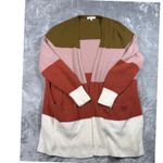 Madewell  Walker Cardigan Womens Colorblock Open‎ Front Sweater Pockets Size M Photo 1
