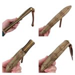 Coach EUC Rainbow Radial Print Khaki and Tan Pride Small Corner Zip Wristlet Photo 5