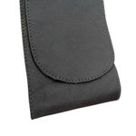 Chocolate Brown Leather Wide Waist Belt Gold Tone Circle Buckle Rhinestone Photo 2