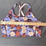 Be. Active Bra Womens Medium Lilac Floral Sport Workout Athletic Gym Casual Purple Photo 3