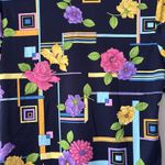 Mariposa Women's Flower Geometric 1/4 Zip Cool Funky Shirt Blouse Boho Beach‎ Photo 5