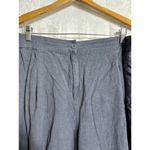 Poetry  Joggers 16 Gray Linen Blend Pockets Elastic Waist Lagenlook Photo 2