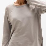 Athleta Women’s Coaster Luxe Recover Sweatshirt Ultra-Soft in Mortar Mushroom XS Photo 0