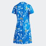 Adidas  Farm Rio Butterfly Mini Dress Womens Large Blue Short Sleeves Summer Photo 4