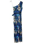 Dress the Population NWT  Bella Dress One Shoulder Blue Floral Maxi Size S Photo 5