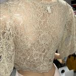Poof! Cream Lace Blouse Top with Elegant Design Photo 4