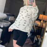 Alya Black And White Sweater Photo 2