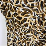 Vintage Sheer Blouse Brown Black Tan Fitted Small Photo 7