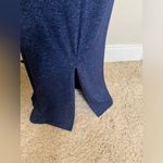 Lou & grey NTM:  Heathered Navy Blue Short Sleeve Maxi Dress with Slits Size M Photo 8