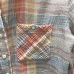 Sanctuary  tomboy shirt Nina long/ rolled sleeve women's M cotton gauze Photo 1