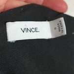 Vince  • Solid Black V Neck Fit Flare Pockets Mini Dress Photo 8