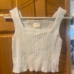 Allie Rose White Tank Top Photo 0