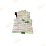 Coral Bay  Golf Womens Watercolor Striped Cap Sleeve Shirt Black Size XL Photo 5