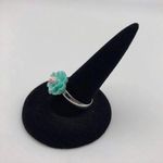 Handmade Beautiful Blue and Pink Flower Jewelry Set Photo 4