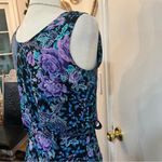 Vintage Benson & Smith Rayon Drop Waist Floral Paisley Boho Cottagecore Dress 9 Blue Size undefined Photo 7