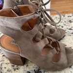 Steve Madden Lace up heeled open toe booties Photo 0