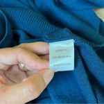 Universal Standard Teal V Neck Merino Wool Sweater Photo 7