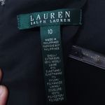 Ralph Lauren Lauren  Women's Back Zip Sleeveless Dress Black Size 10 Photo 7