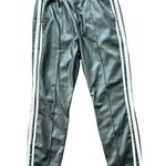 BB Dakota  First Place Black Faux Leather Joggers with White Accents Medium New Photo 3
