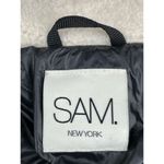 SAM. Ellie Down Jacket Caviar Black Puffer Bomber Shearling Outdoors Coat Size M Photo 9