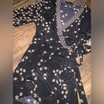 All Saints Alva Fraise Silk Wrap Kimono Dress silk Italy designer spring rare Photo 7