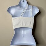 Aerie  White Ribbed Sports Bra Bralette Women's Medium Photo 2