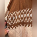 Boston Proper  | Fair Isle Sweater Size Small Cowl Neck Rhinestones Size M EUC Photo 5