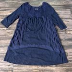 Holding Horses Holding Horses Anthropologie Sz S Navy Blue Augusta Crochet Lace Swing Dress Photo 6