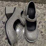 Sugar Thrillz Dolls Kill Y2K Rhinestone Silver Mary Jane Block Heels Sandals Size 9 Photo 1