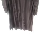 Garnet Hill Women's Size Large Grey Soft Tencel Rouched Sleeves Tunic Top Photo 2