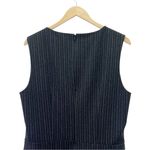 NWT Le Gali Chelsea Dress Charcoal Gray & White Pinstripe Sheath Size Large NEW Photo 5