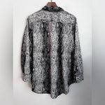 Walter Baker  Snake Print Button-Up blouse long sleeve lightweight 1X Photo 3